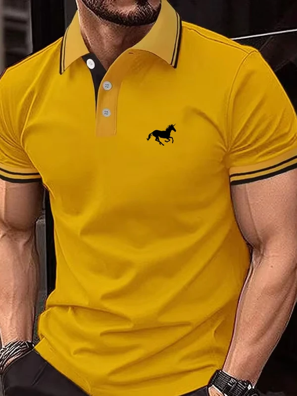 Men' T-shirt Classic Short Sleeved Polo