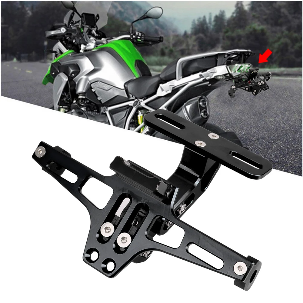 Adjustable Motorcycle License Plate Holder Moto Number Frame