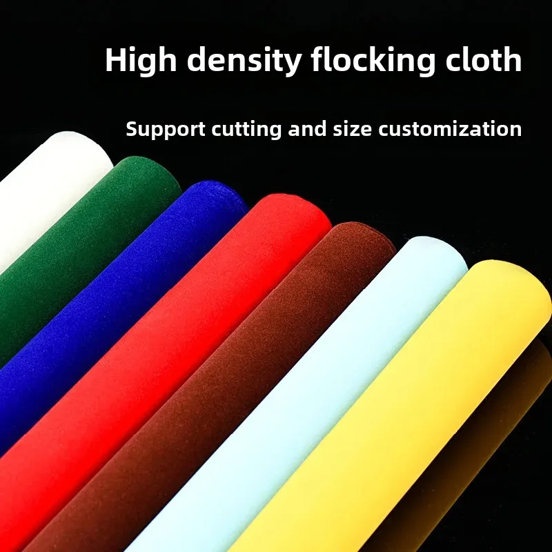 Thickened Self-Adhesive Flocking Cloth Black Dry Adhesive Velvet Fabric with Adhesive Counter Jewelry Gift Box Packaging