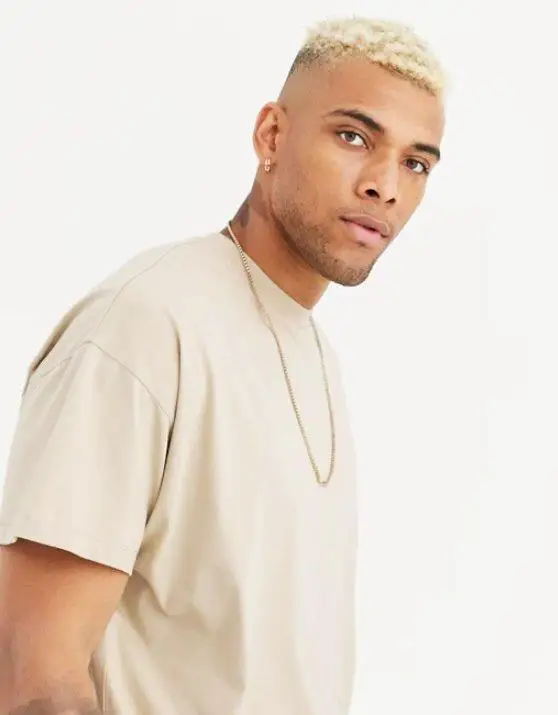 Design Oversized Beige Men's T Shirt|T 
