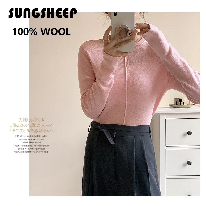 

elegant sweater 2023 women strip pullover long sleeve womens top fall clothes korean fashion winter clothing white jumper sexy