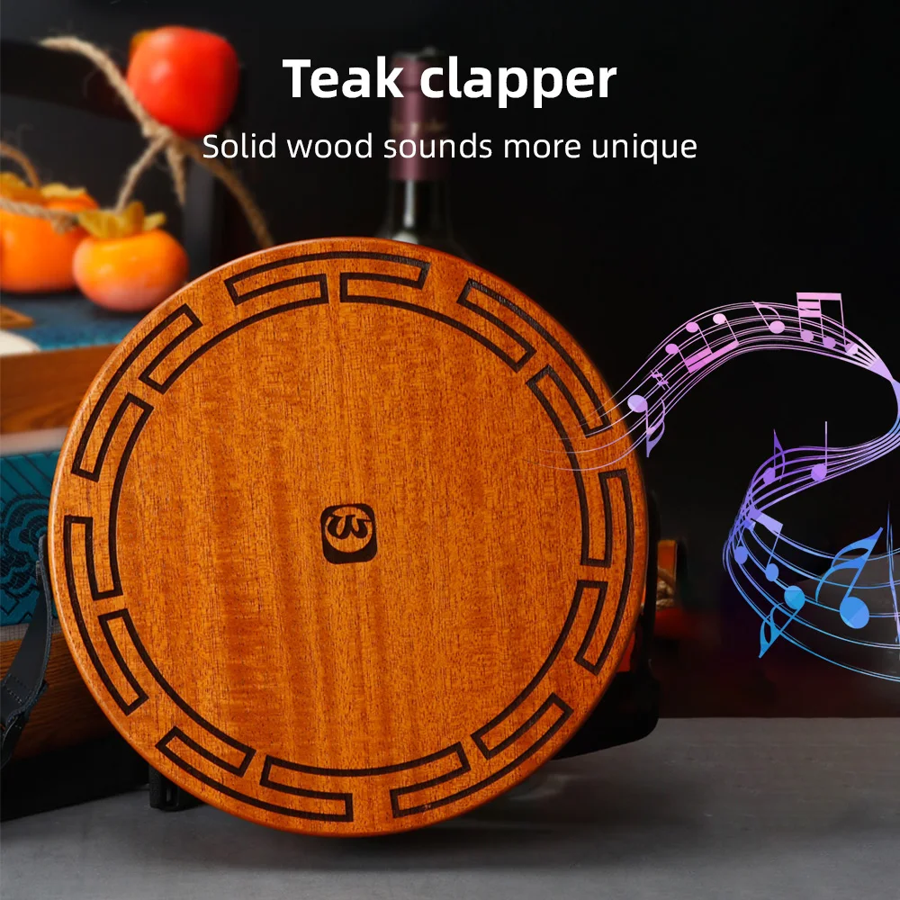

Cajon Wooden Drum 2-tone Flat Hand Drum Percussion Instrument with Adjustable Strap Storage Bags Portable Octagonal Drum