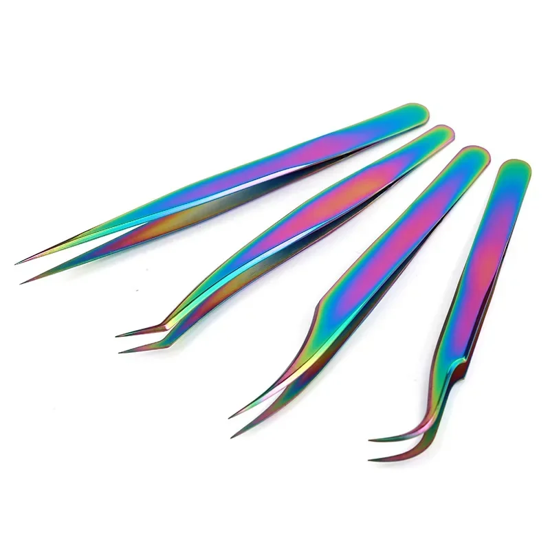1 Pcs Eyelashes Tweezers Stainless Steel Superhard Tweezers High Precision Anti-static Tweezers for Eyelash Extensions 2