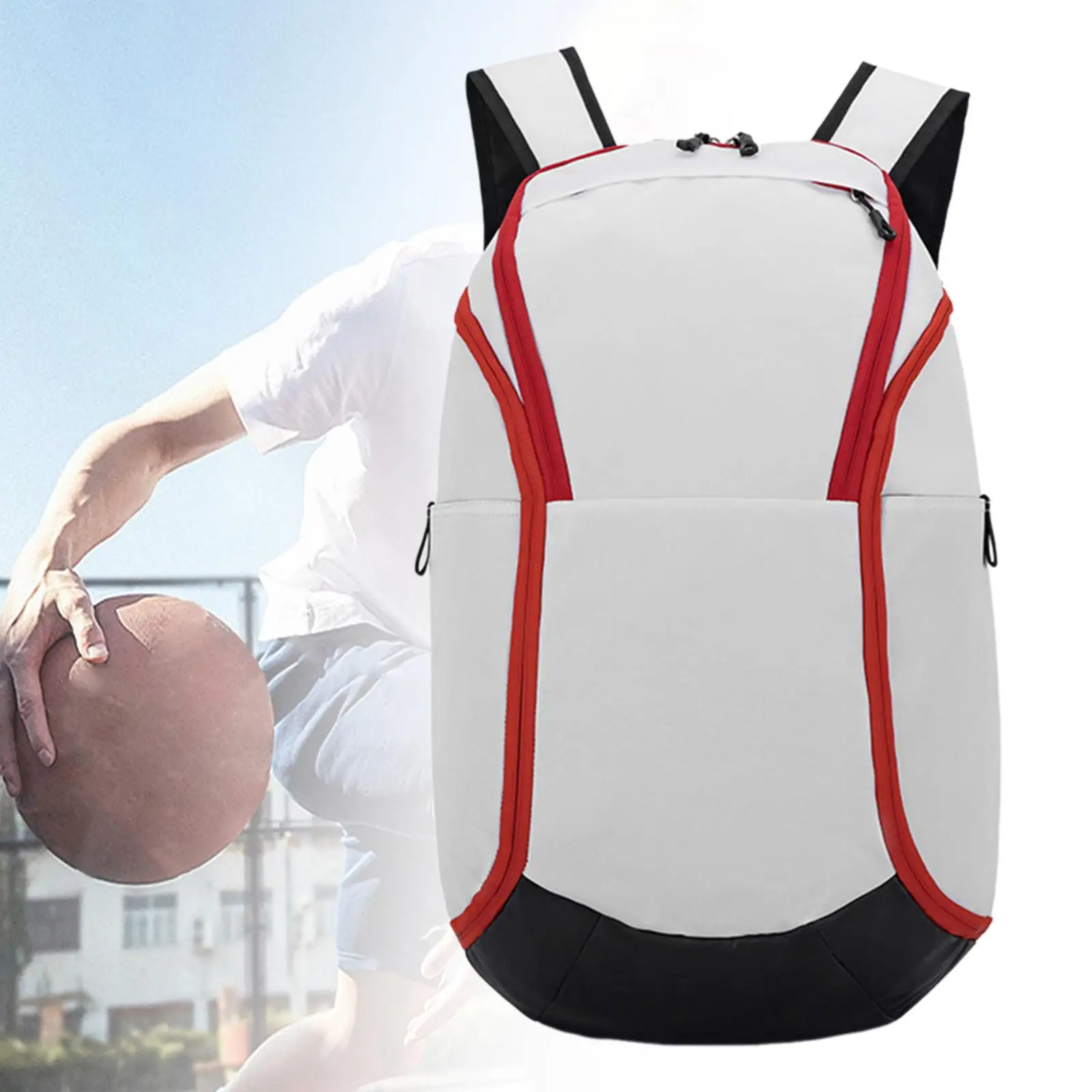 Basketball Backpack Large Sports Bag Football Backpack Outdoor Sports Equipment Bag for Rugby Ball Gym Soccer Volleyball Outdoor