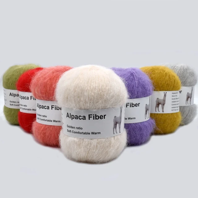 Alpaca Yarn Knitting Threads  Alpaca Wool Knitting Chunky - Mohair Yarn  Plush Thick - Aliexpress