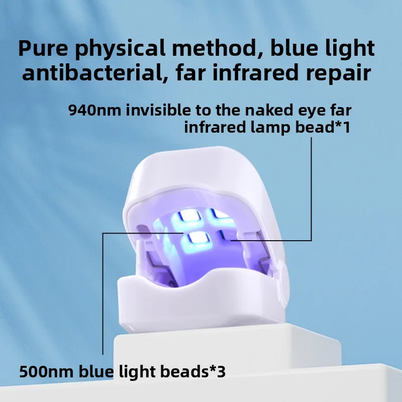 Blue Light Nail Fungus Treatment Device Portable Toenail Fingernail Care Toenail Onychomycosis Serum Toe Cure Effectively