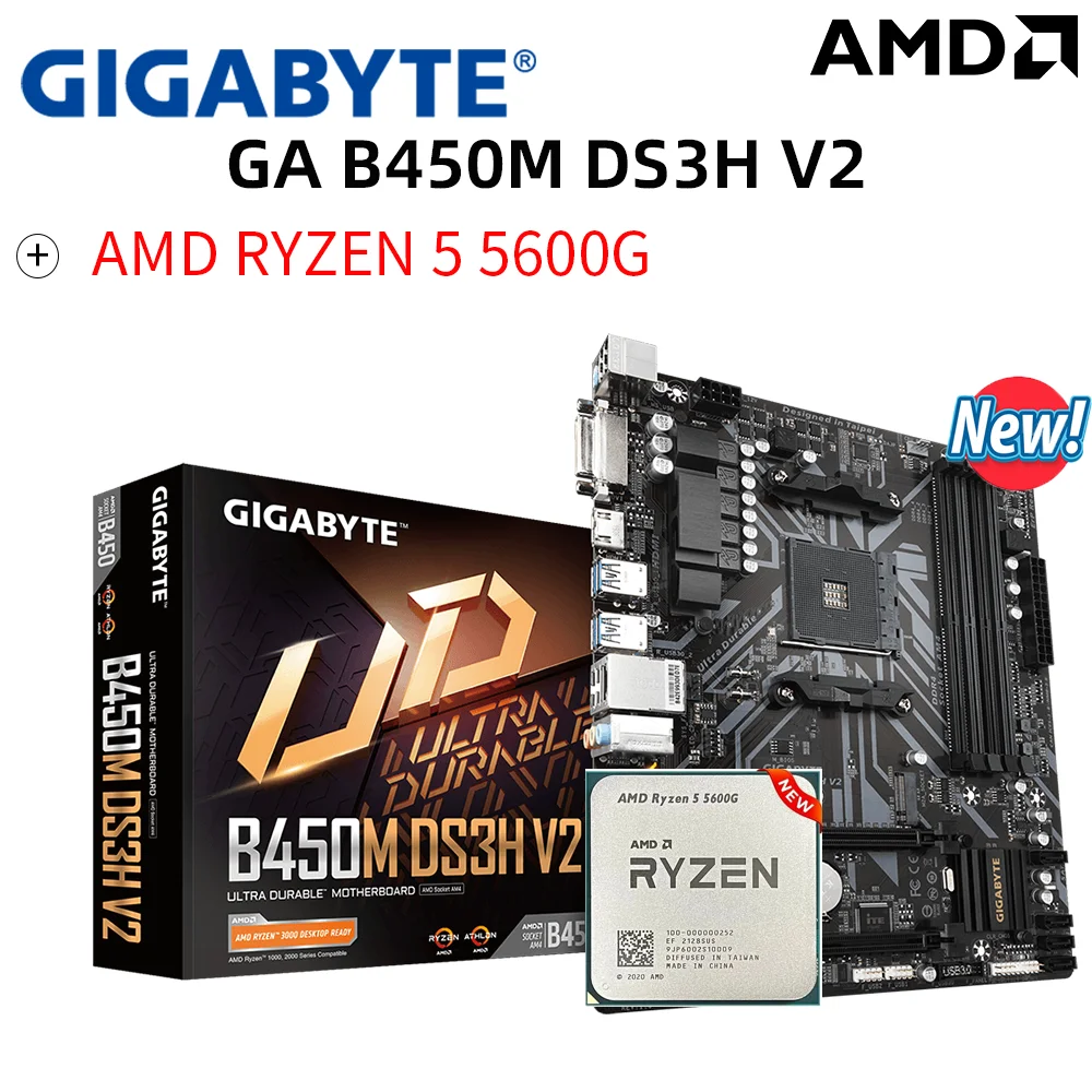 B450 Gigabyte B450m Ds3h Linux Gigabyte B450m Ds3h Ryzen 3600 - Main Image