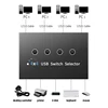 USB 3.0/2.0 Switch KM Selector 4 Computer Laptop PC Host Sharing 4 USB Devices KVM Switcher Box Share Printer Mouse Keyboard 5