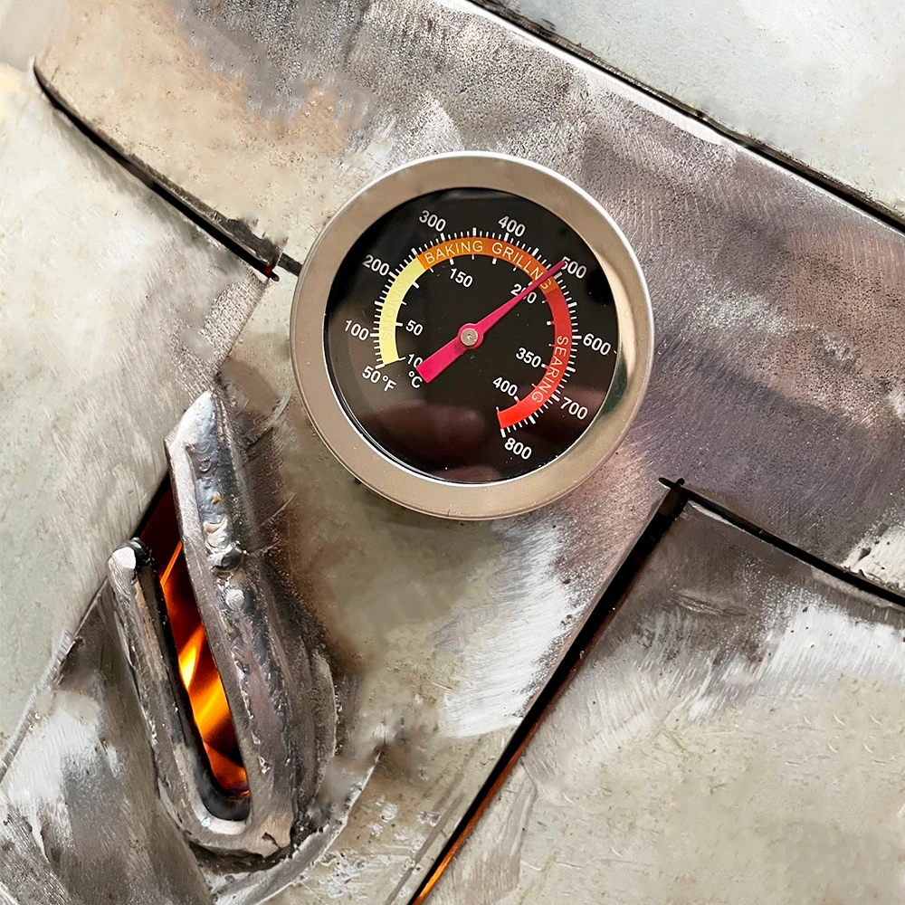 60mm Stainless Steel Pizza Oven Thermometer Baking Food Meat 10-400 Degrees Celsius Grill Barbecue Stove Thermograph images - 6