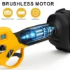 HECUS 30mm Brushless Electric Pruner Shear Cordless Rechargeable Shears Garden Scissors Tool For Makita 18V Battery 5