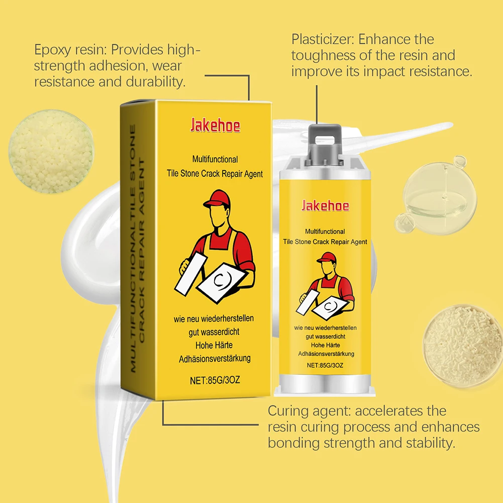 Multifunctional Tile Stone Cracks Repair Kit Waterproof Powerful Tile Crevice Filling Adhesive Paste Grout Repair Agent for Home