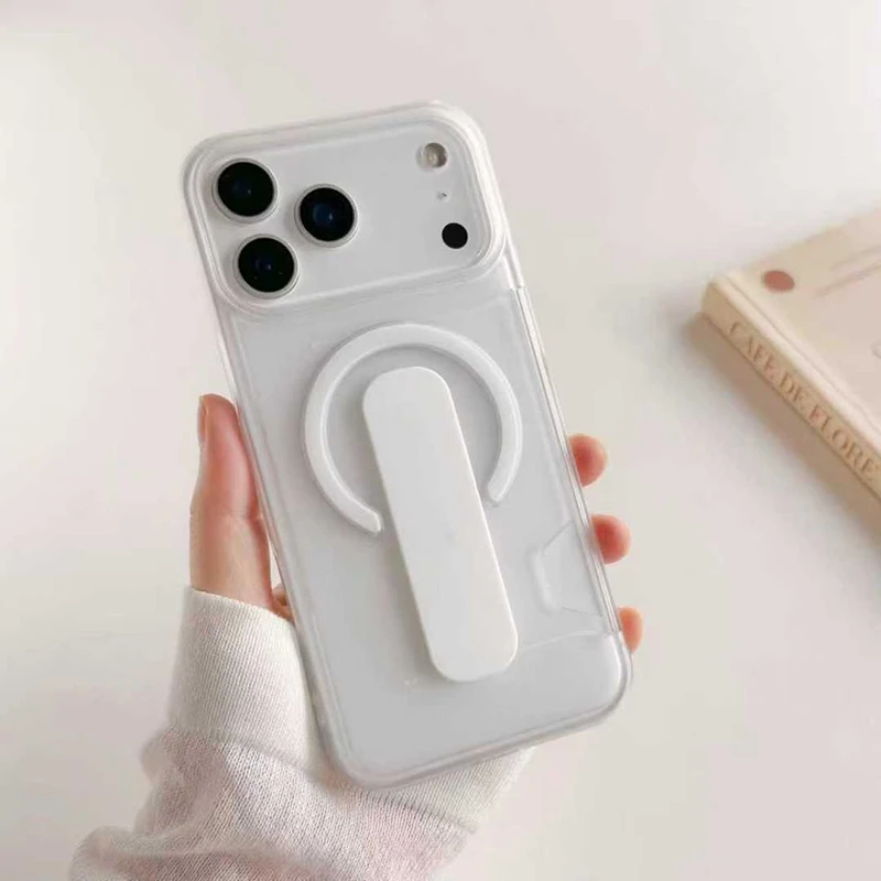 Magnetic Folding Stand Anti-Drop Minimalist Phone Case