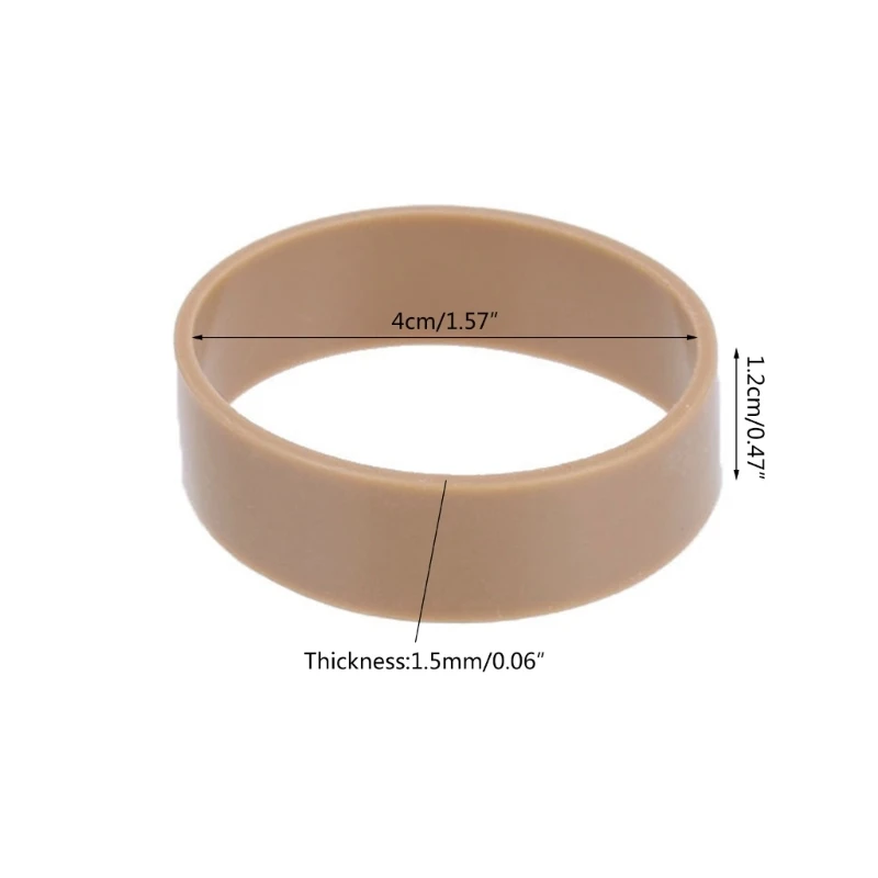 4 Pieces Heavy Duty Rubber Bands, Tactic Rubber Bands, Black Elastic Thick Outdoor Bands for Hiking Survival Camping Hunting 3