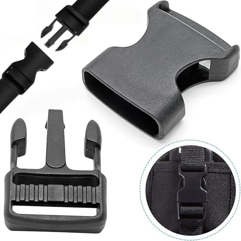 Plastic Side Release Buckle Belt Buckle for DIY Webbing Straps Paracord Bracelet Bag Clothing Accessories Pet Collar 10Pcs