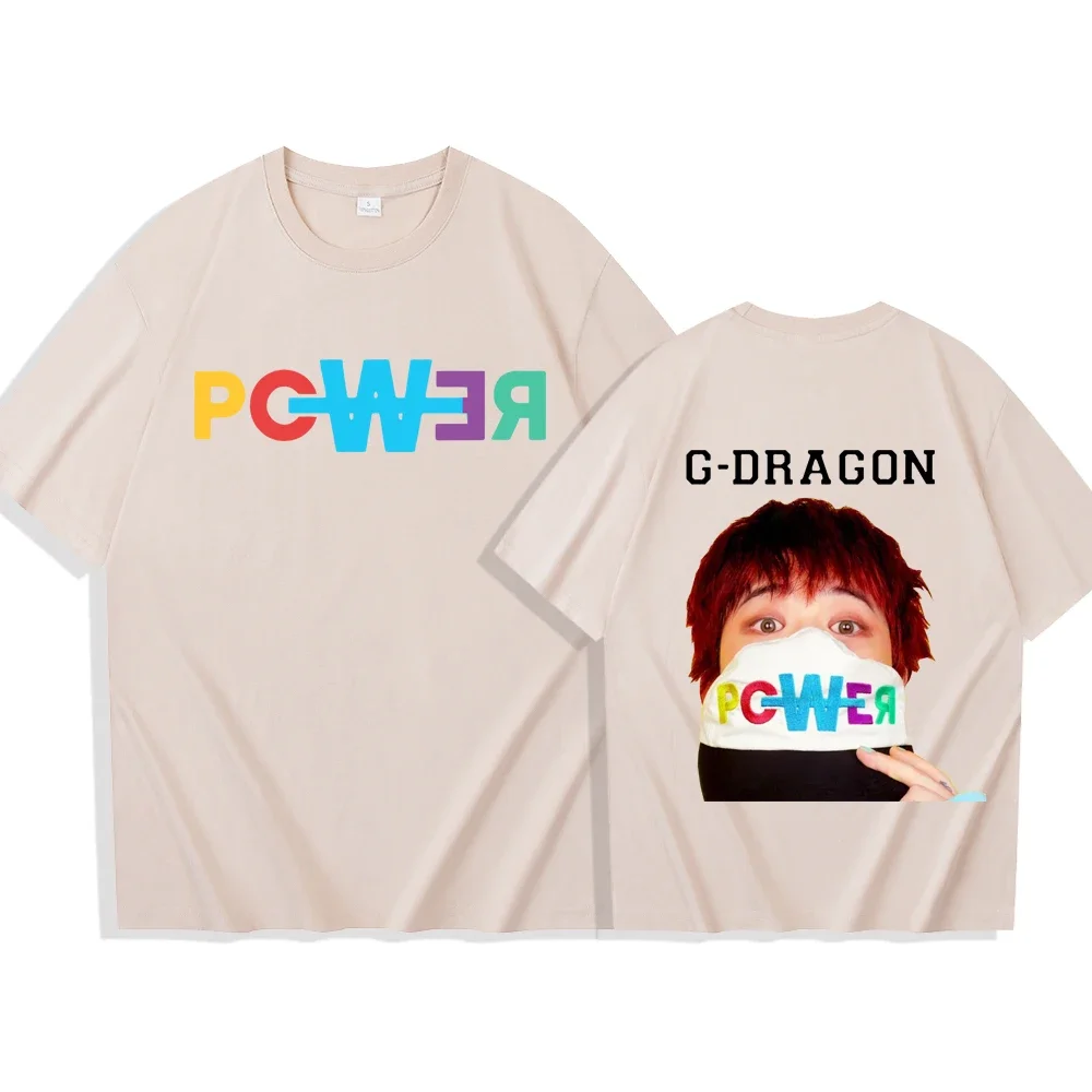 G-Dragon 2025 World Tour T-shirt Man Women Harajuku O-neck Summer