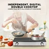 Kalorik® Pro Double Griddle and Cooktop, Stainless Steel 4