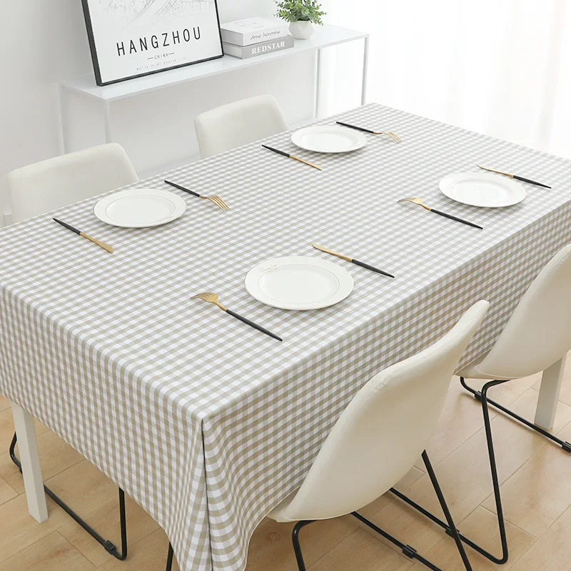 

30005 Table cloth waterproof, oil proof, and wash free PVC mesh red tablecloth, desk, student coffee table, table mat fabric art