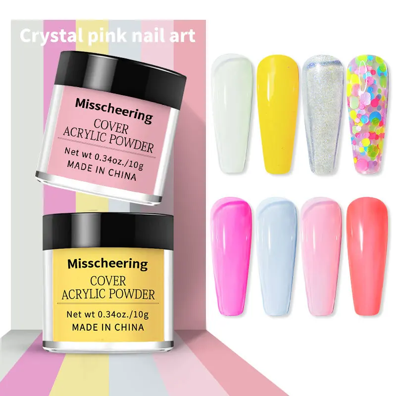 Nail Acrylic Powder Set and Liquid Monomer Nails Art Decoration for Manicure Kit Crystal Nail Glitter 3D Nail Tips Carving Tools 4