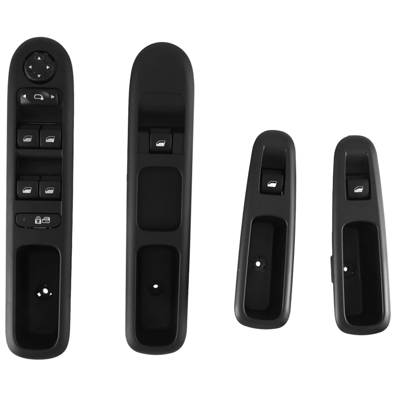 

4Piece Car Power Window Control Switch Window Lifter Switch Button For Peugeot 3008 5008 2009 - 2016 A