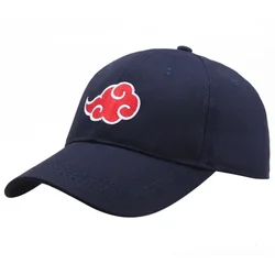 Anime - Inspired Embroidered Snapback Hat with Iconic Logos - Adjustable Unisex Sun Cap for Cosplay & Outdoor Wear (Navy blue yun)