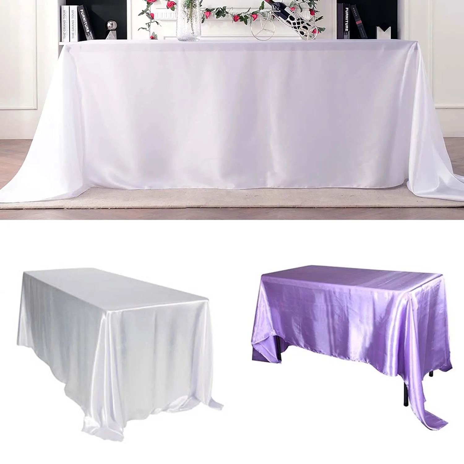 429785-22401e.jpg S74a9138b4b6144be9054a1d24d23a63am 228x396cm Washable Rectangle Satin Wedding Tablecloth Table Cloth For Restaurant Hotel Banquet Party Events Decor Table Cover Mallzona
