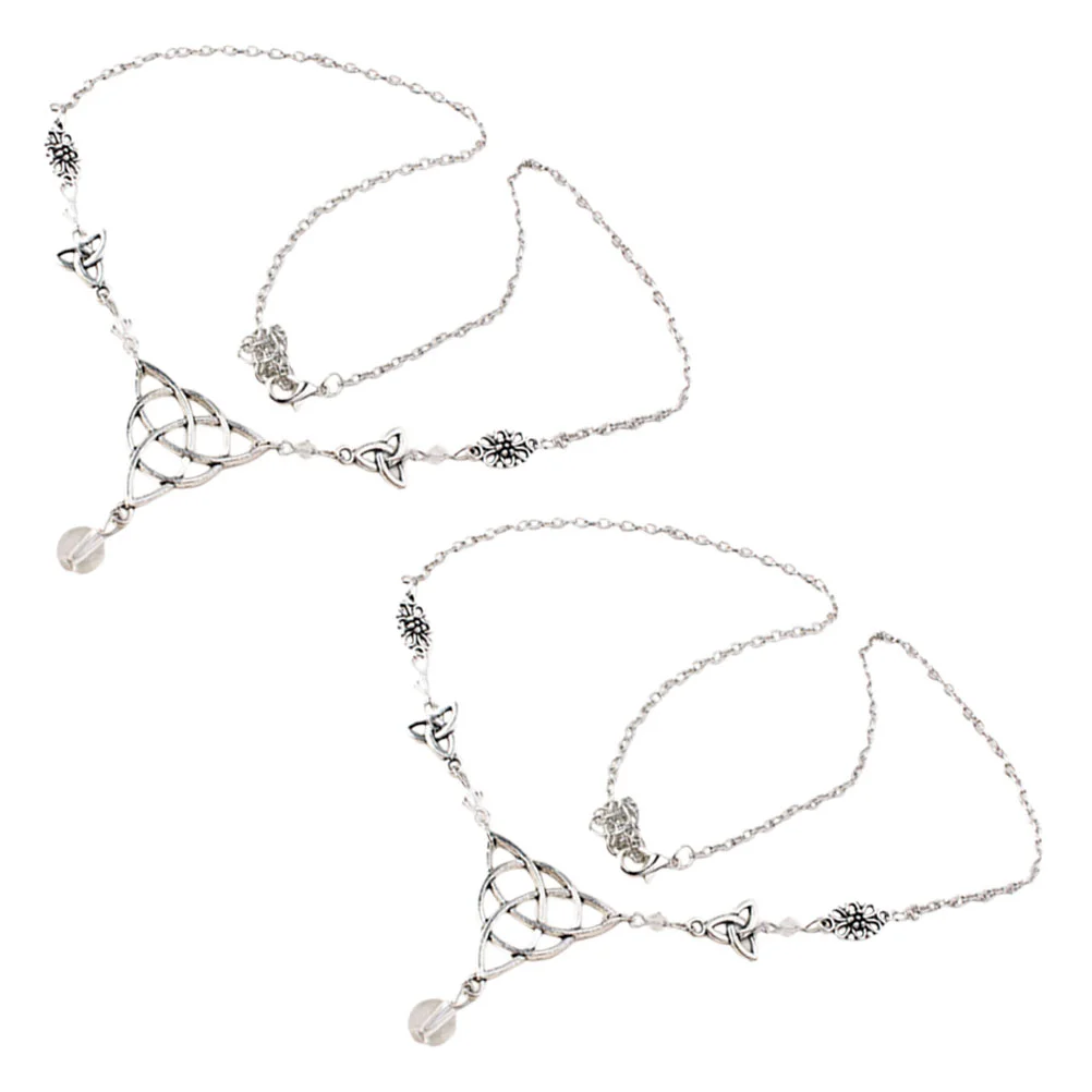 

Wedding Decorations for Ceremony Crystal Head Chain Vintage Gothic Alloy Forehead
