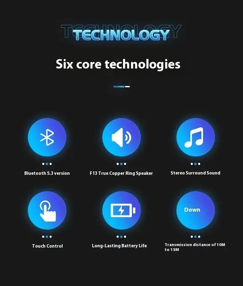 Wireless Bluetooth Earbuds With Mic And Touch Control System_voghion.com