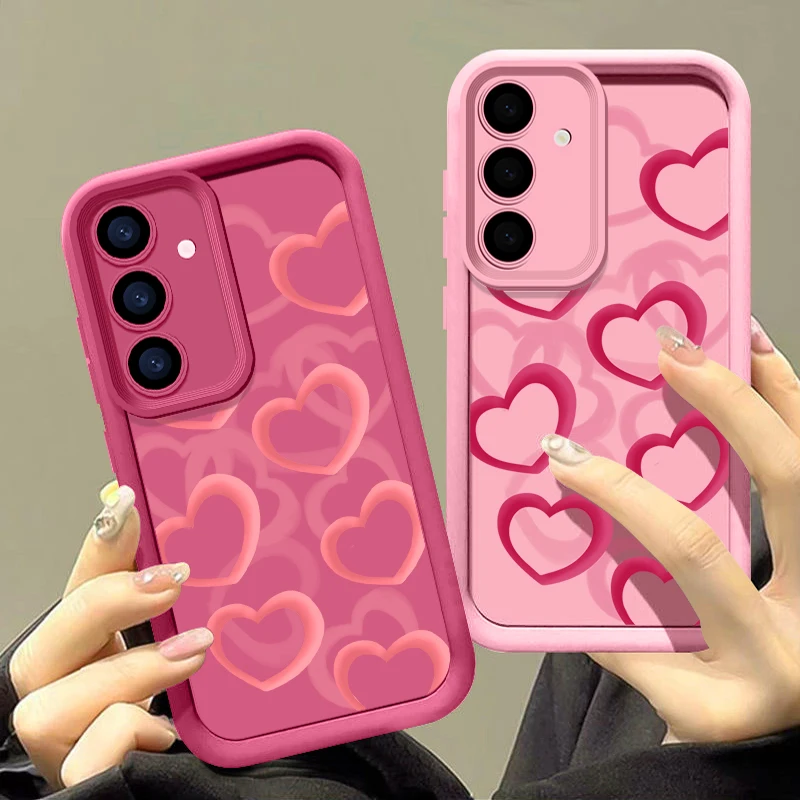 Love Hearts Protective Phone Case - Chic and Durable Design