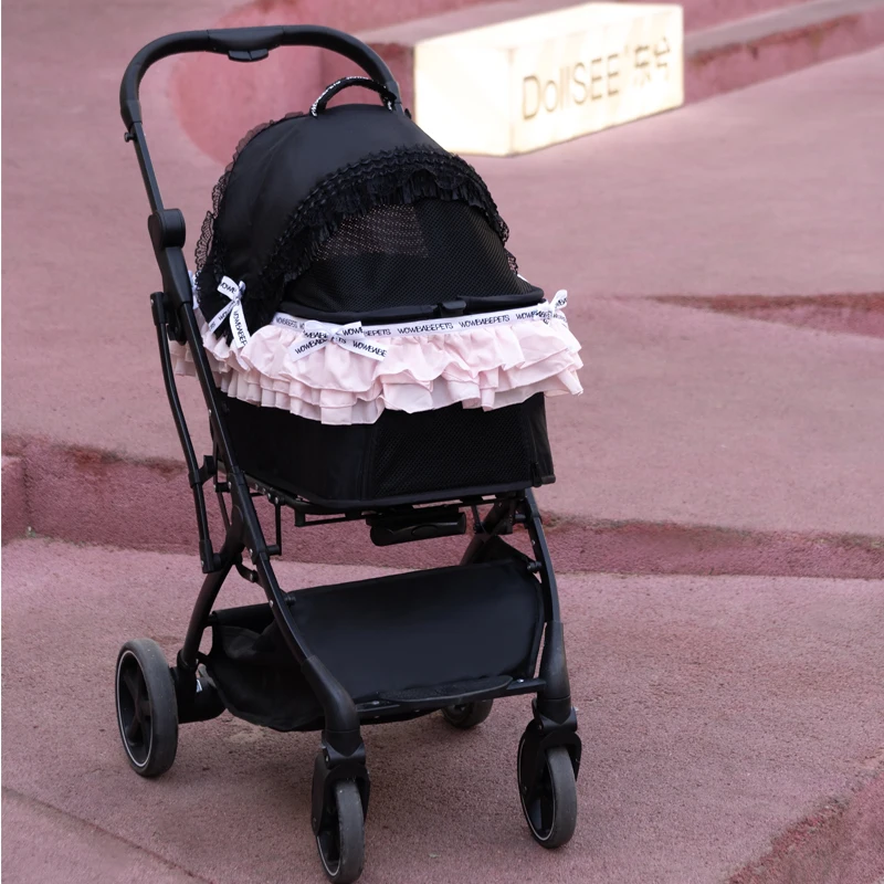 Pet Princess trolley portable foldable small pet trolley dog cat outdoor travel supplies.