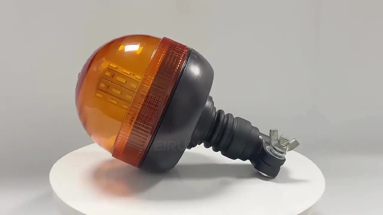 LUCE DI AVVISO Rotante Lampeggiante Amber Per Trattore 90° Angolo - Foto 7