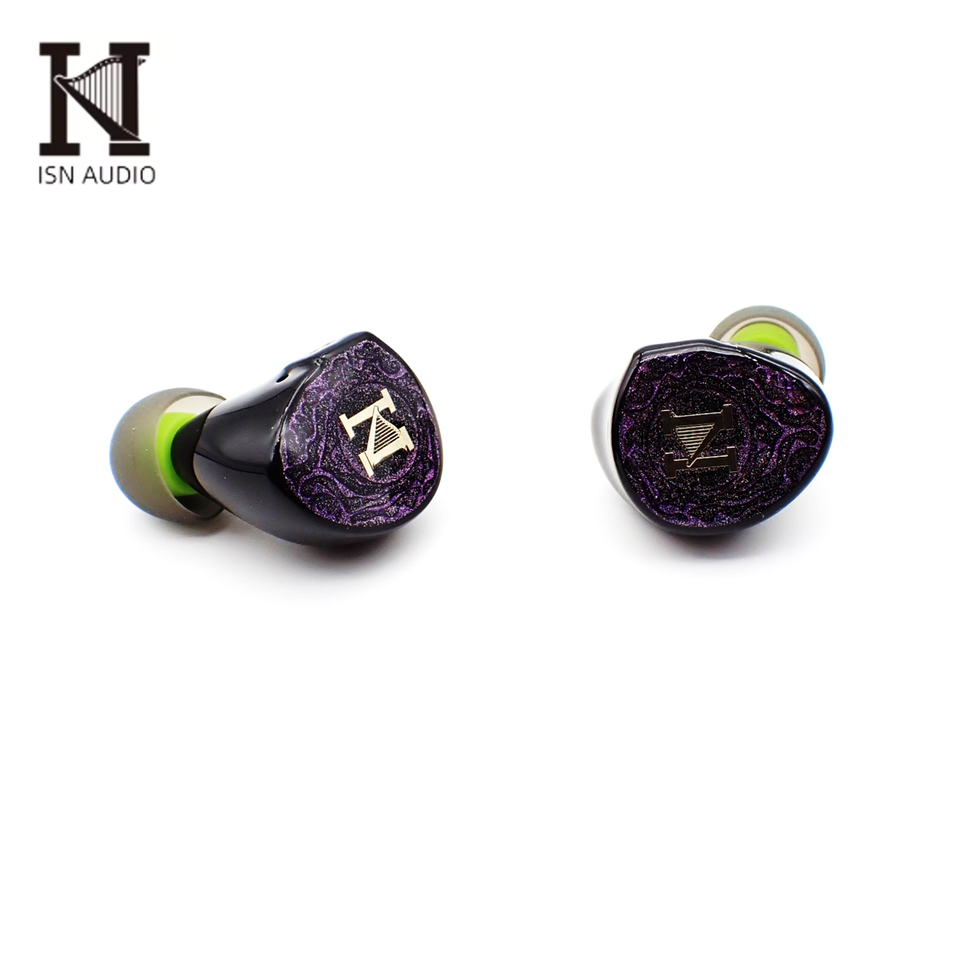 ISN Audio H20 1BA+1DD 2 Drivers Hybrid HiFi IEMs 2Pin 0.78mm HiFi Audiophile In-Ear Earphone IEMs With OCC Silver-Plated Cable