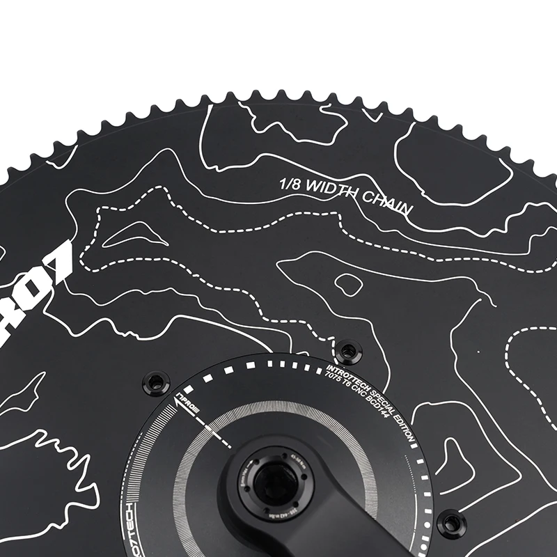 INTRO7 cycling クランク INTRO7 Alumniun Alloy Crankset Fixed Gear crankset 49T High