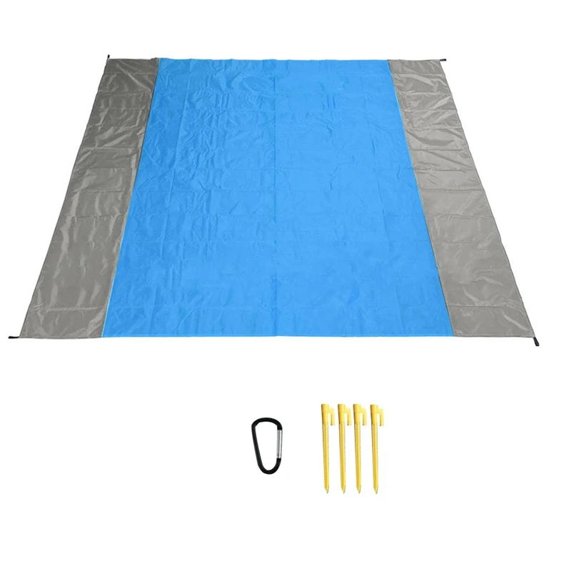 

Beach Blanket With Corner Pockets Sandproof Extra Big Beach Mat Oversized Beach Blanket Waterproof For Picnic Concert Retail