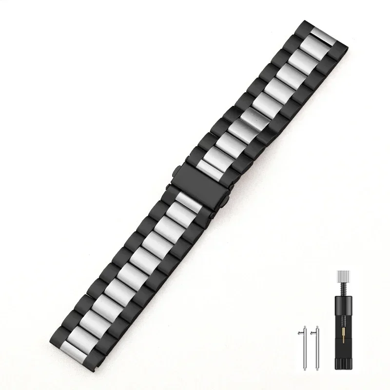 Premium 22mm Stainless Steel Watchband - Metal Strap Bracelet