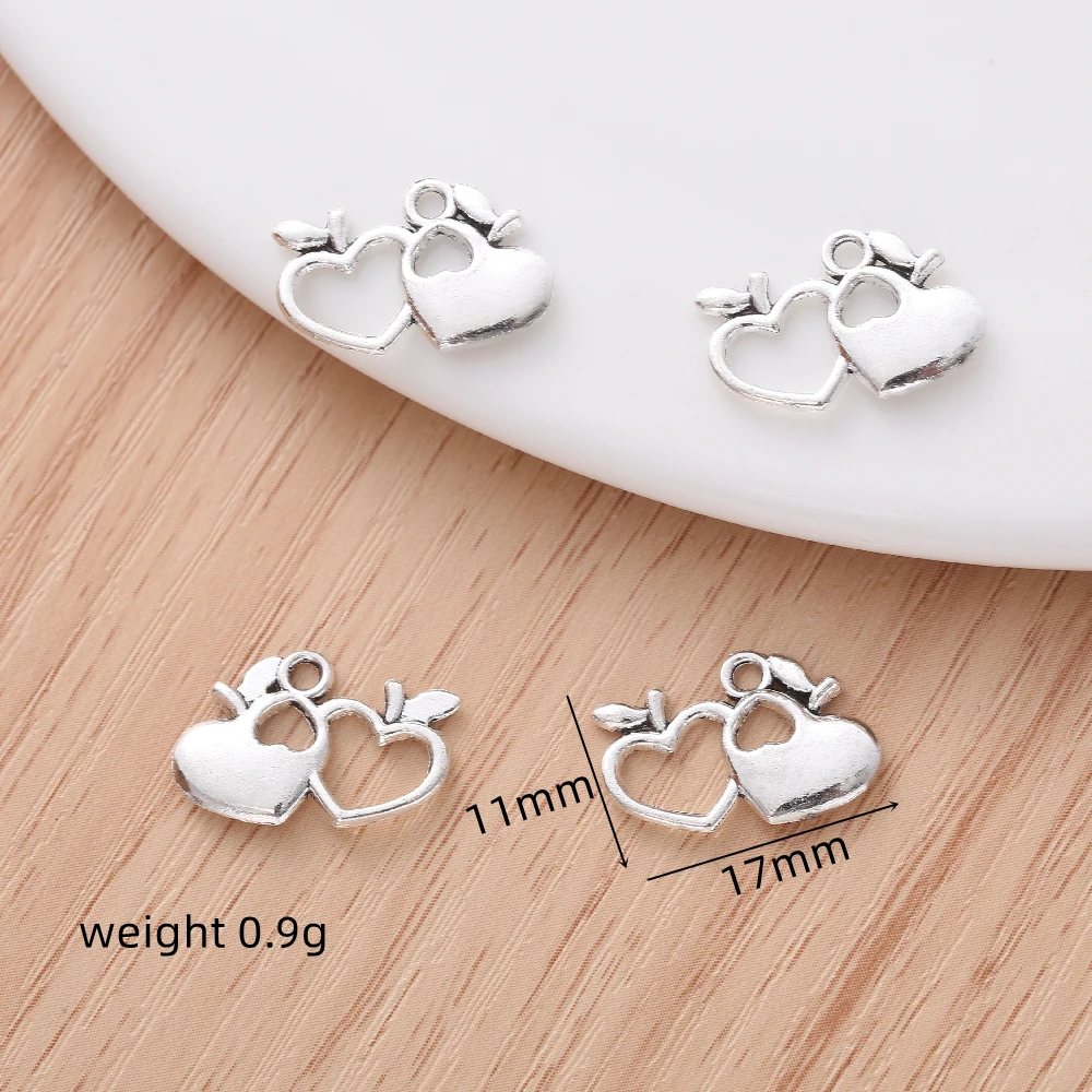 

20pcs Exquisite Fashion Apple Charms for Women's DIY Jewelry Making Supplies Accessories Pendant Necklace Earring