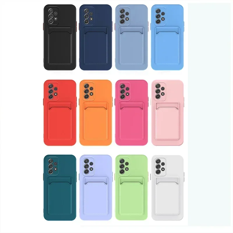 Premium Soft Silicone Card Holder Wallet Back Cover - Slot Design