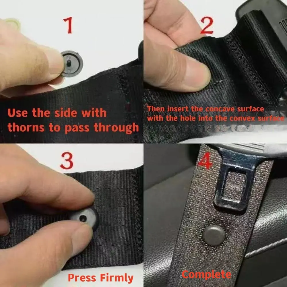 10 pezzi cintura di sicurezza per auto efficace sicurezza regolabile affidabile durevole antiscivolo clip per cintura localizzatore accessori misure di sicurezza limiti - immagine 3