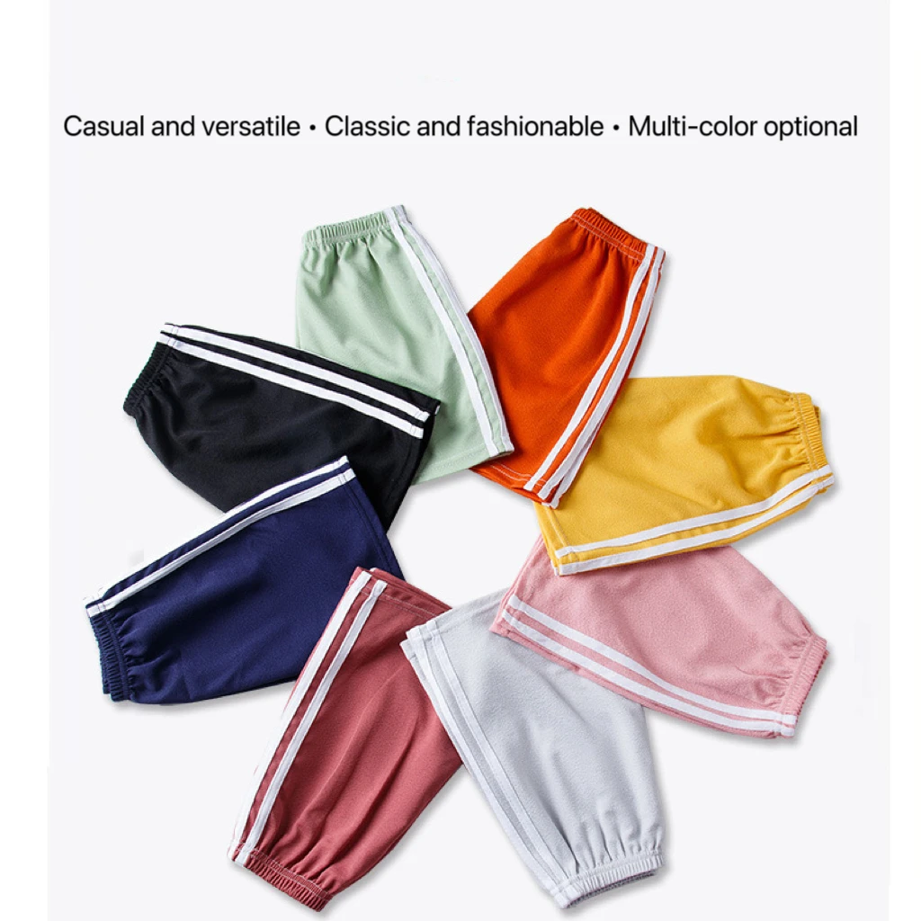 3pcs Summer Kids Shorts Girls Solid Color Beach Shorts Boys Baby Casual Pant Children Short Pants Sport Clothing Outwear