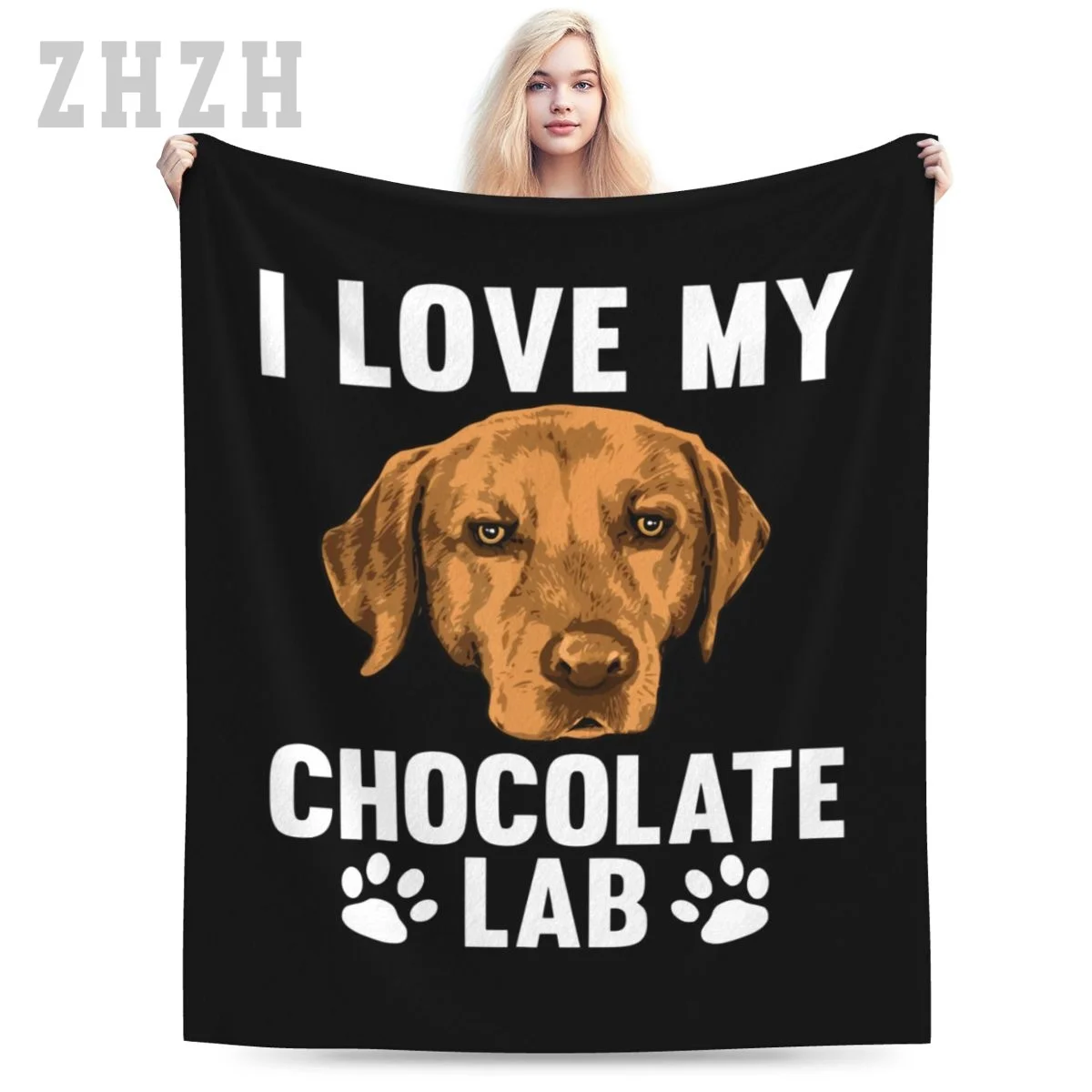 

Одеяло «I Love My Cute Chocolate Lab Design Лабрадор ретривер», фланелевый многофункциональный чехол на диван для кемпинга, сохраняет тепло
