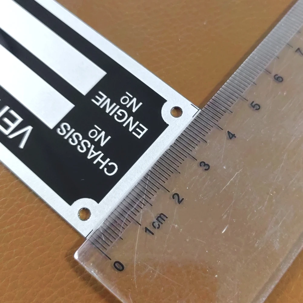 Targhetta Identificativa Alluminio Personalizzata - 114x57mm Per Veicoli, Rimorchi E Moto - Foto 8