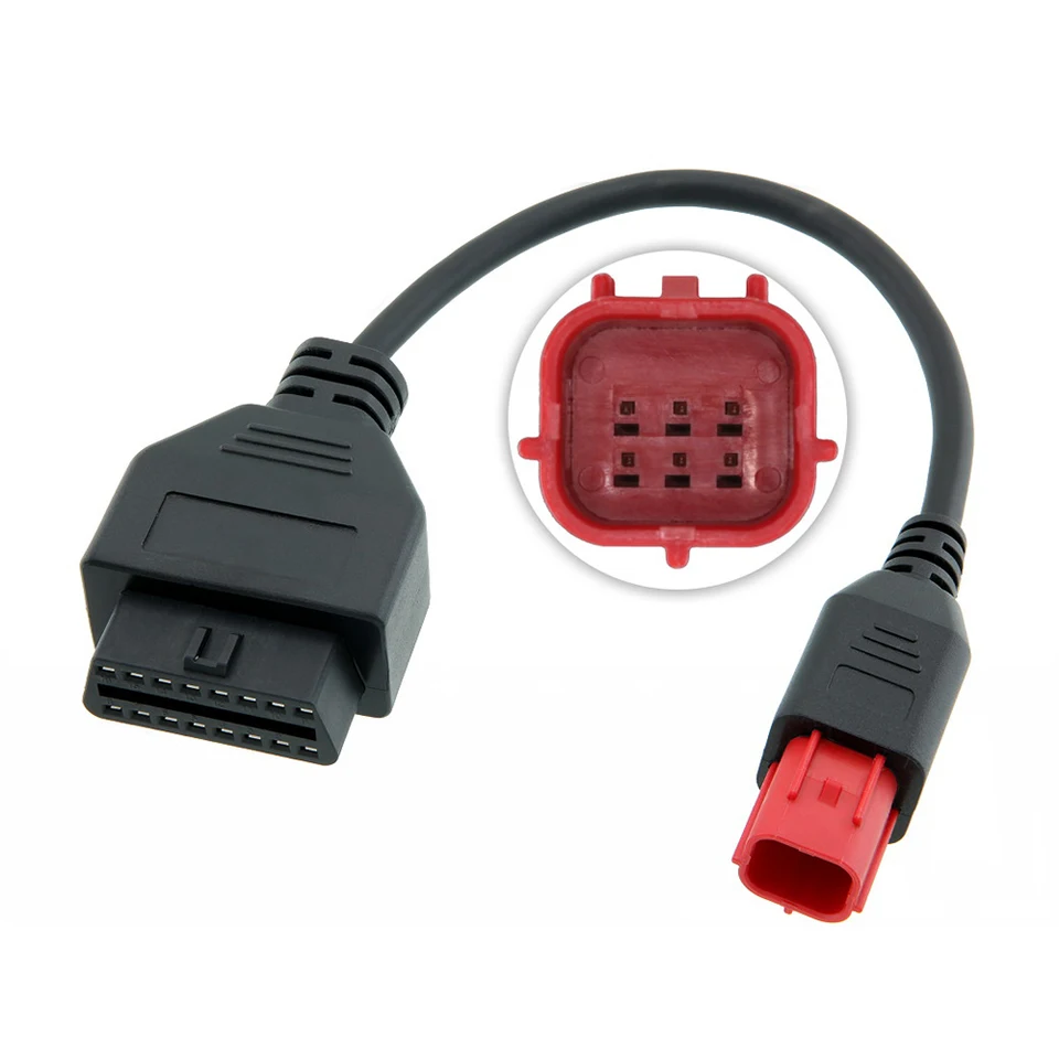 Adattatore OBD2 Moto 6 Pin Euro5 - Compatibile Con Yamaha Honda Suzuki Benelli - Foto 6