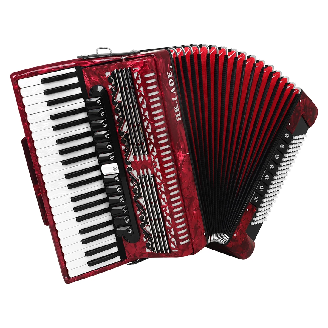 HK&middot;LADE Accordion Professional 41 Keys 120 Bass Accordion With Strap Bag Keyboard Instrument For Grading Performance/Teaching