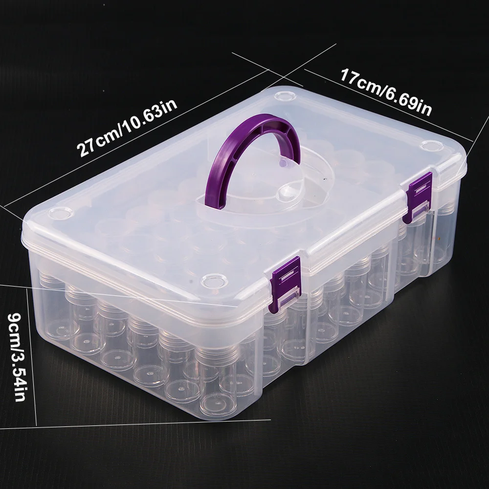 5d Diamond Painting Accessories Storage Box Container for Beads Mosaic Pen Tips Empty Tools Suitcase Containers Diamonds