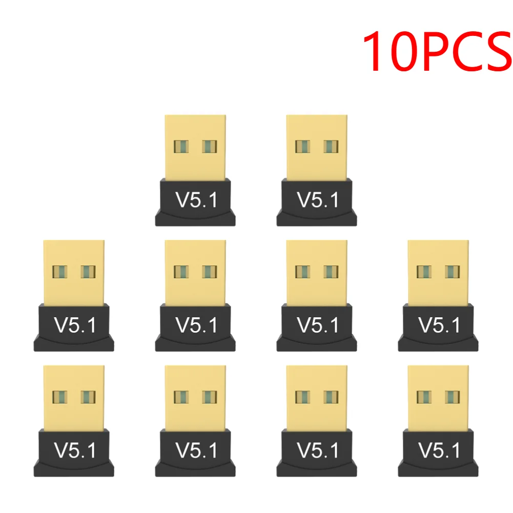 thumbnail image 1 of 5-50PCS Adaptador USB Bluetooth 5.1 Dongle USB Transmisor manos libres inalámbrico Receptor de audio para computadora PC Laptop, 1 of 5