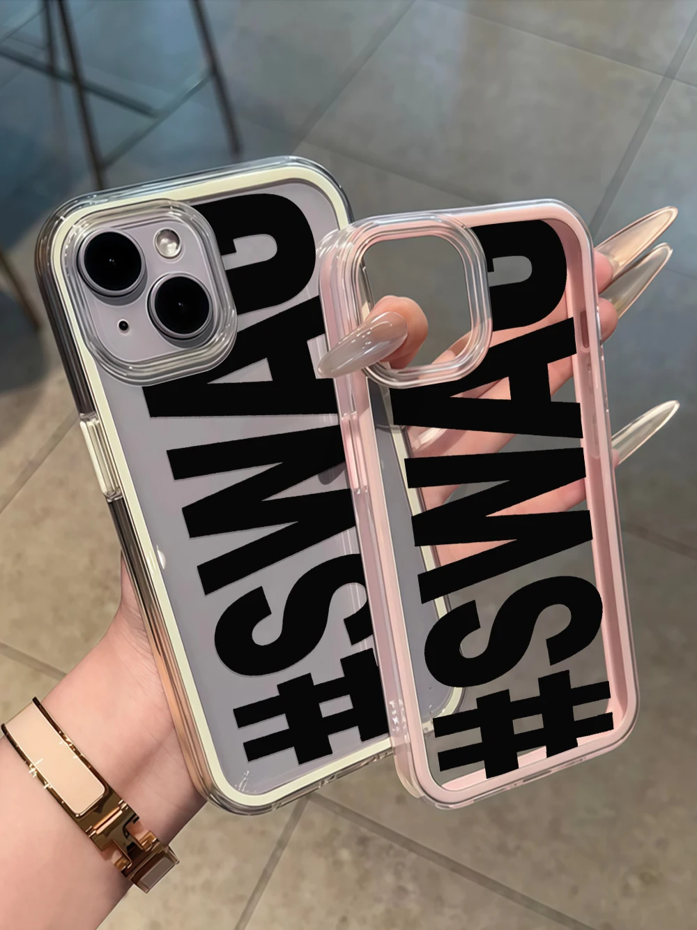 Edgy Bold Text SWAG Soft Phone Case Cover