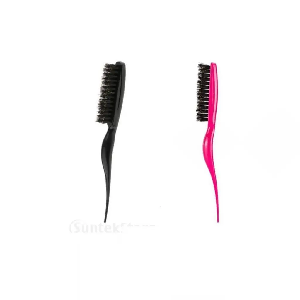 

Neckende Haarbürsten, Tragbar, Dreireihig, Für Das Haarstyling Zu Hause, Rose