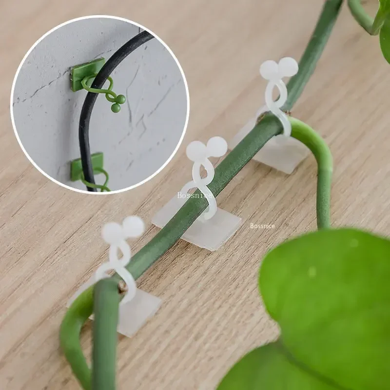 Plant Climbing Wall Clips 20Pcs Self-Adhesive