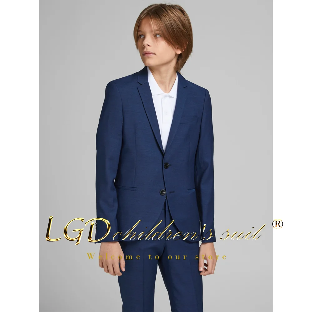 

Customized boys' 2-piece suit (jacket + trousers), suitable for boys aged 2-16 to attend weddings, events and special occasions