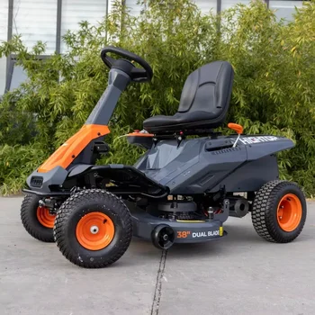 Tractor Ride on Mower Garden Machine Riding Mower with Seat,All-terrain Remote Control Hydraulic Platform Lawn Mower 1