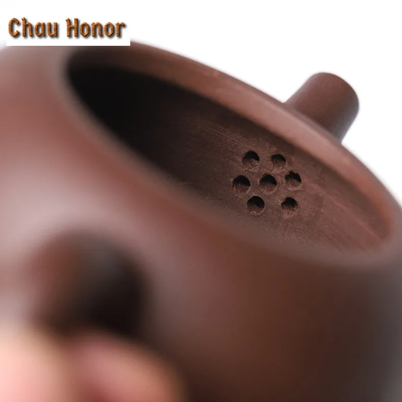 150ml Ancient Yixing Purple Clay Teapots Famous Artists Handmade Small Pot Raw Ore Purple Mud Tea Making Kettle Zisha Tea Set